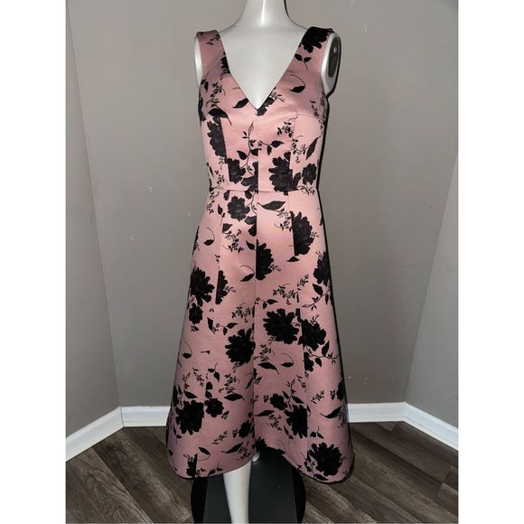 Emilia Wickstead Petrova Floral V-Neck Midi-Dress US 8 $1920 - Picture 5 of 13